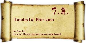 Theobald Mariann névjegykártya
